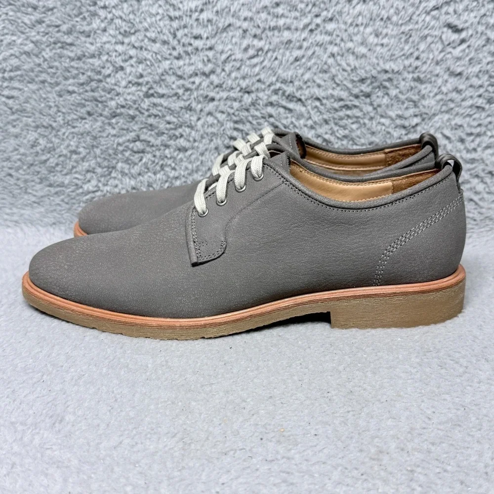 Warfield & Grand‎ Carson Mens Size 8.5 Low Top Oxford Shoes Gray Leather 120801